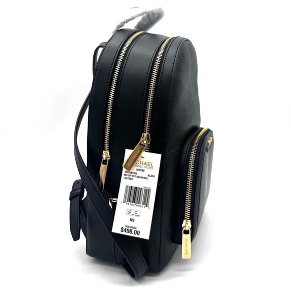 Michael Kors Medium Jaycee Backpack Black/Gold main image 12